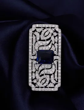 High-end Vintage Hollow Carved Geometric Square Design Brooch for Women, Light Luxury Style, Sophisticated Coat Brooch - Aliexpress - FashionsVida