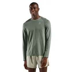 Maglietta A Maniche Lunghe Crew Essential Seamless Shadow Melange S