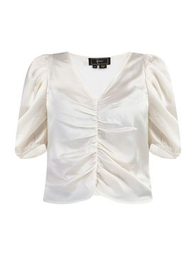 Faina Blusa blanco lana