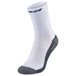 Padel Half Long Socks White / Black UK 9-11