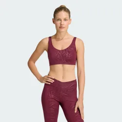 Reggiseno sportivo a supporto leggero All Me Essentials con grafica M Maroon