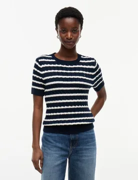 Jersey de mujer de punto de manga corta - Tommy Hilfiger - FashionsVida