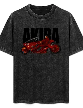 Kaneda riding his motorbike from akira T-Shirt Daily Wear Plain Short Sleeve Shirt - Aliexpress - FashionsVida
