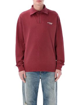 Zip-Up Logo Sweatshirt - Men's Regular Fit