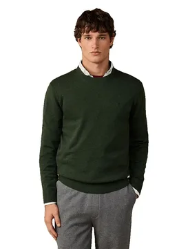 Maglione Hm7000316 Hunter Green S - Hackett - FashionsVida