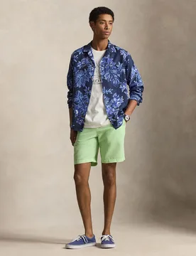 Pantalón corto chino de hombre de lino y algodón - Polo Ralph Lauren - FashionsVida