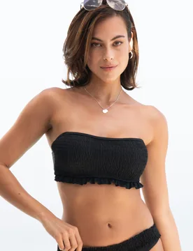 Free Spirit Strapless Underwired Top (C-G) Black female - Pour Moi - FashionsVida