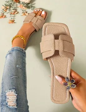 Nuevas sandalias de moda casual de primavera/verano con una correa, cómodas sandalias planas de punta redonda y tacón plano, versátiles sandalias p - Shein - FashionsVida