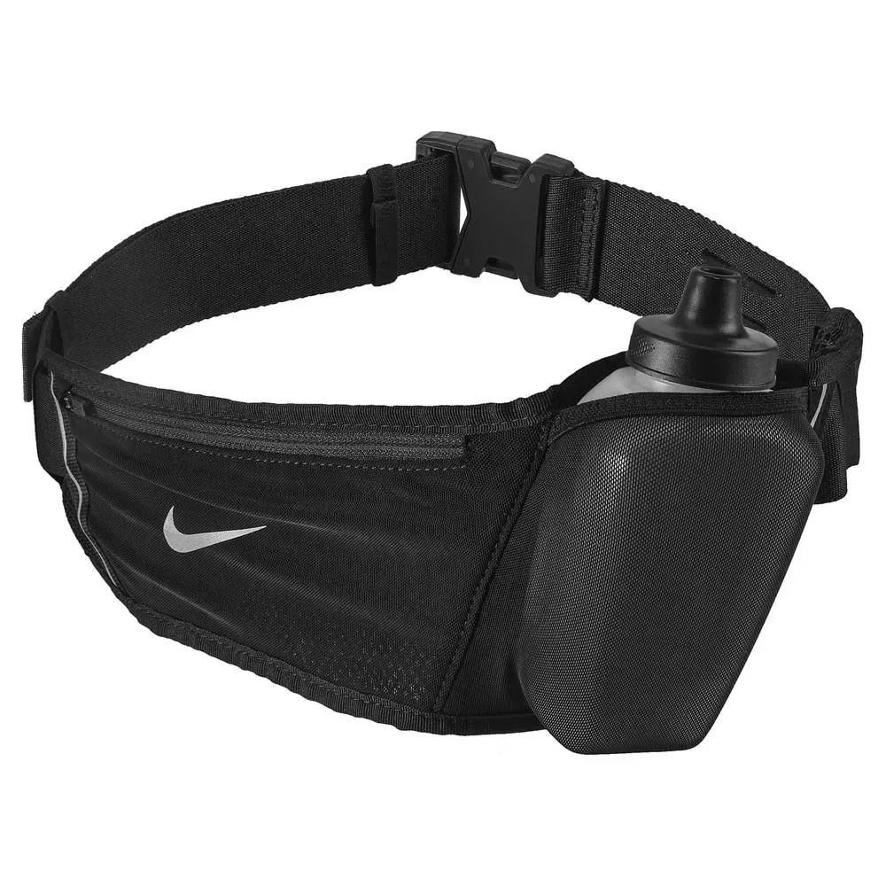 Flex Stride Bottle Waist Bag Black / Black / Silver One Size unisex - Nike Accessories - FashionsVida