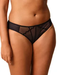 Womens Obsession Brief - Black Polyamide - Size X-Large