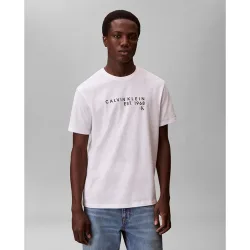 Camiseta Hombre con logo rayado
