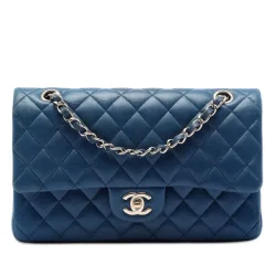 Medium Classic Lambskin Double Flap