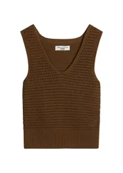 Knit Top, Sleeveless, V-Neck female