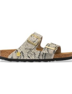 Para mujer. 1033065 Sandalias de Piel Arizona (Ajuste Estrecho) (36), Plano, Ante, Ninguno, Casual, Animal print