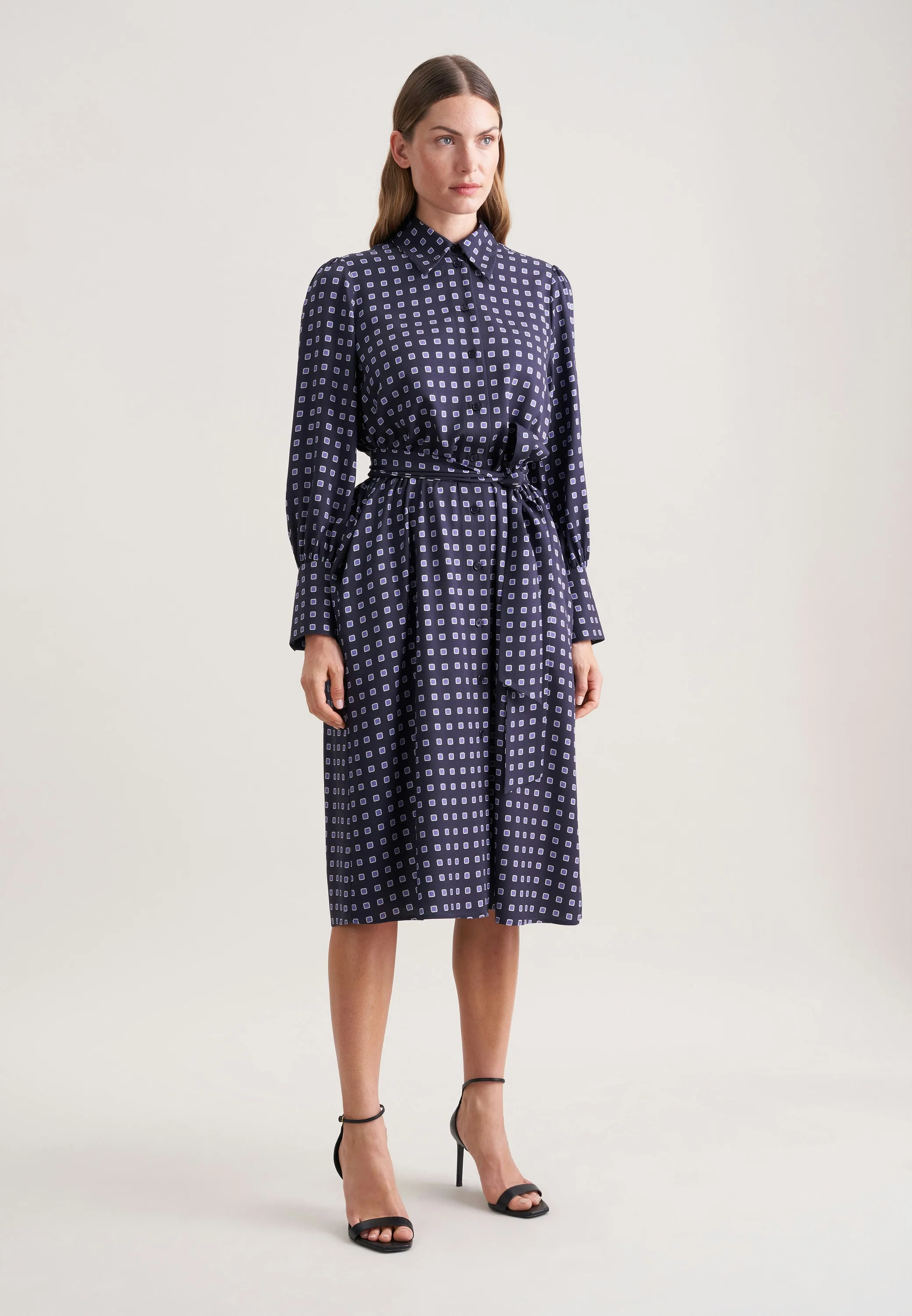 Midikleid mit Gürtel Blau 42 - Seidensticker - FashionsVida