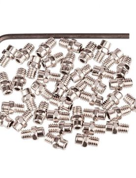 Pin di ricambio per pedali 4 mm 40 pezzi SILVER