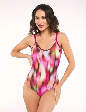 Bañador de mujer bindy espalda escotada foam copa b tirante graduable - Red Point - FashionsVida