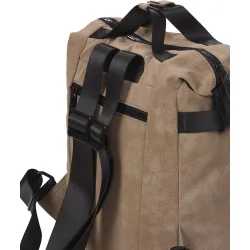 Mochila Hide pequeña color taupe de mujer