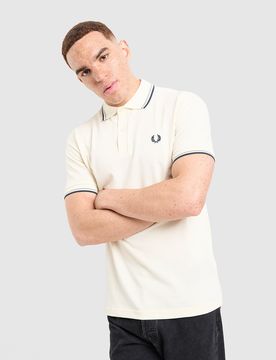 Twin Tipped Poloshirt - Herren, Weiss - male - Size: M