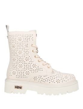 Botines de caña alta Mujer Marfil 36,37,38,39,40 Mujer