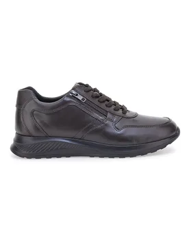 Sneakers marroni in pelle con zip laterale 23066510 42 - CLAREMORRIS - FashionsVida