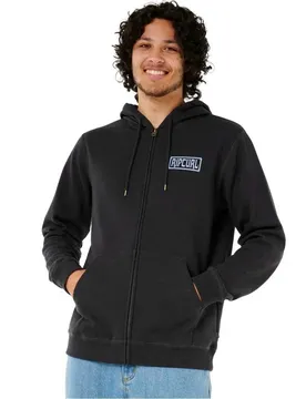 Felpa Con Zip Made For Washed Black S