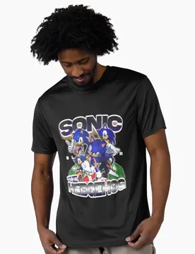 The Blue Blur 90s Cartoon Series Sonic The Hedgehog Shadow Gift t shirt Vintage Racing Anime Graphic Tee Y2K clothes S-6XL - Aliexpress - FashionsVida