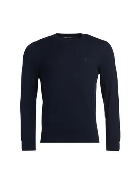 Barbour - Maglia Blu Crew MKN1164 - Barbour - FashionsVida