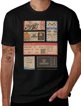 Vintage tickets (yakuza / ryu ga gotoku) T-Shirt Retro Style Print Casual Top T-Shirt - Aliexpress - FashionsVida