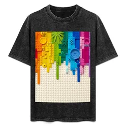 Rainbow drip T-Shirt Street Fashion Casual Tee Shirt