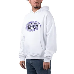 Oversized Shifted Reality Logo Hoodie White XS Herren