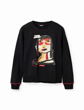 Sweat-shirt visage arty BLACK XS female - Desigual - FashionsVida