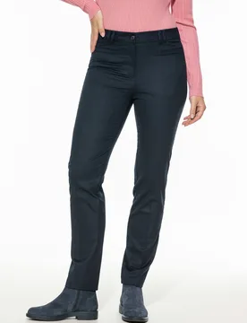Flanellhose Cosy, Regular Fit#normale Größen#Kurzgrößen#Langgrößen, Farbe Blau, 25, besonders weich wärmend Damen - Walbusch - FashionsVida