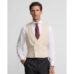 Chaleco de traje ceremonia de hombre classic con cuello redondo