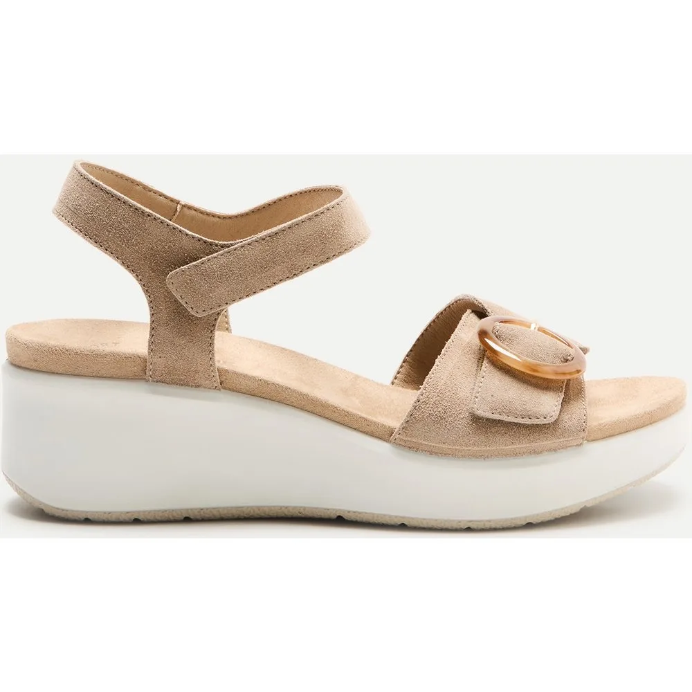 Sandalias planas de mujer con hebilla de carey - Latouche Comfort - FashionsVida