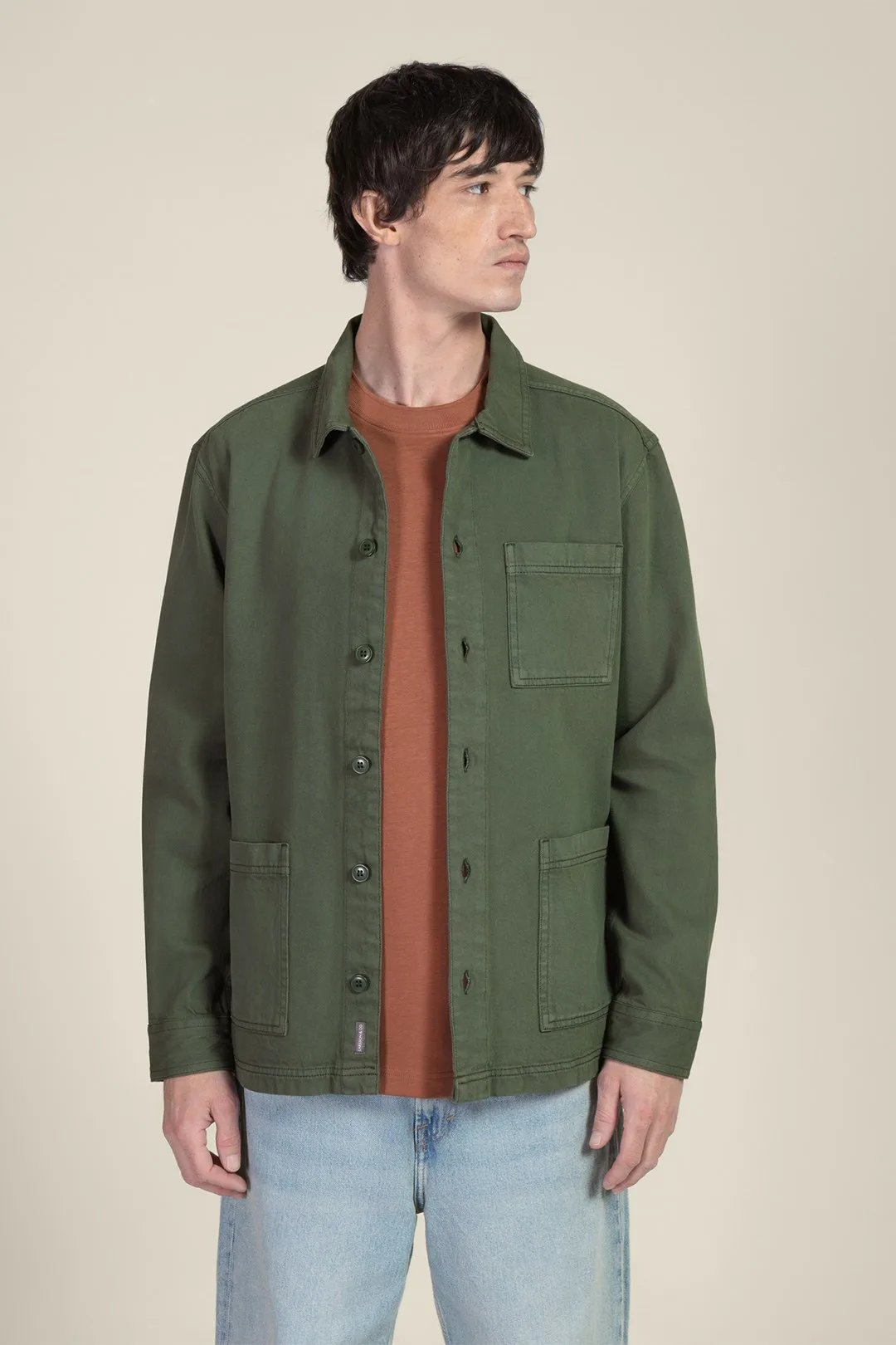Mens Denim Overshirt - - Size: XL - Larsson & Co - FashionsVida