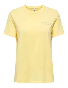 Only Damen T-Shirt Gelb 514668
