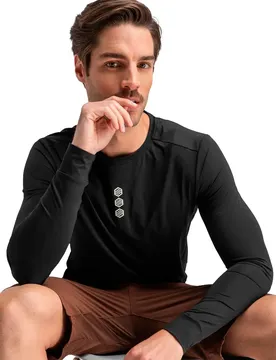Maglietta A Maniche Lunghe Rubra Black