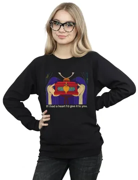 Women's Sleeping Beauty If I Had A Heart Sweatshirt in Black Size: Medium - Black - Size: M - Disney - FashionsVida