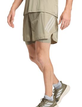 Adi365 running formotion iconic 2in1 pantaloneta técnica hombre Marron (XS)