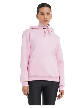Miss Sweat à Capuche Babe Wording Fluffy Soft Pink XS - TEE - FashionsVida