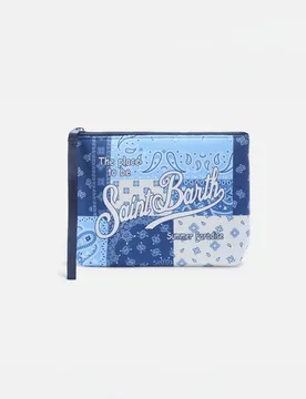 Pochette Aline a fantasia foulard patchwork in neoprene - MC2 SAINT BARTH - FashionsVida