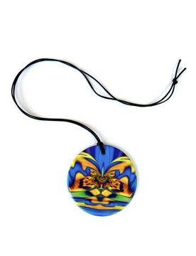 Pendente in ceramica Orchidea