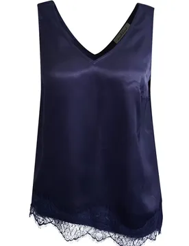 XL SATIN LACE TOP female