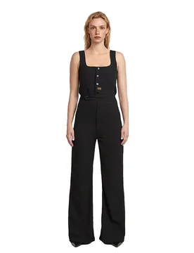 Tuta Senza Maniche High Waist Dark Black XS - G-Star - FashionsVida