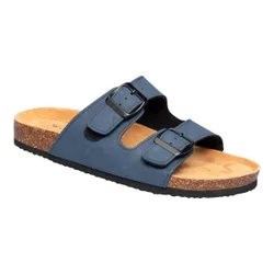 Bequem-Klettpantolette "unisex" 42 blau