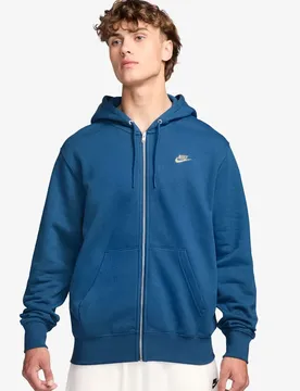 Full-Zip Herren T-Shirt, blau US: XL