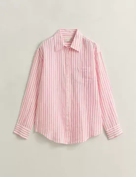 REL STRIPED LINEN LS SHIRT female