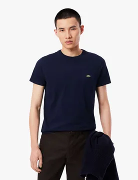 Pure Pima Cotton T-Shirt Navy male - Lacoste - FashionsVida
