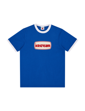 Icecream Tub Ringer T-Shirt - Blue